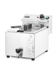 FRIGGITRICE XL CON RUBINETTO DI SCARICO LT.10 V.400 W.10200 MM.300X585