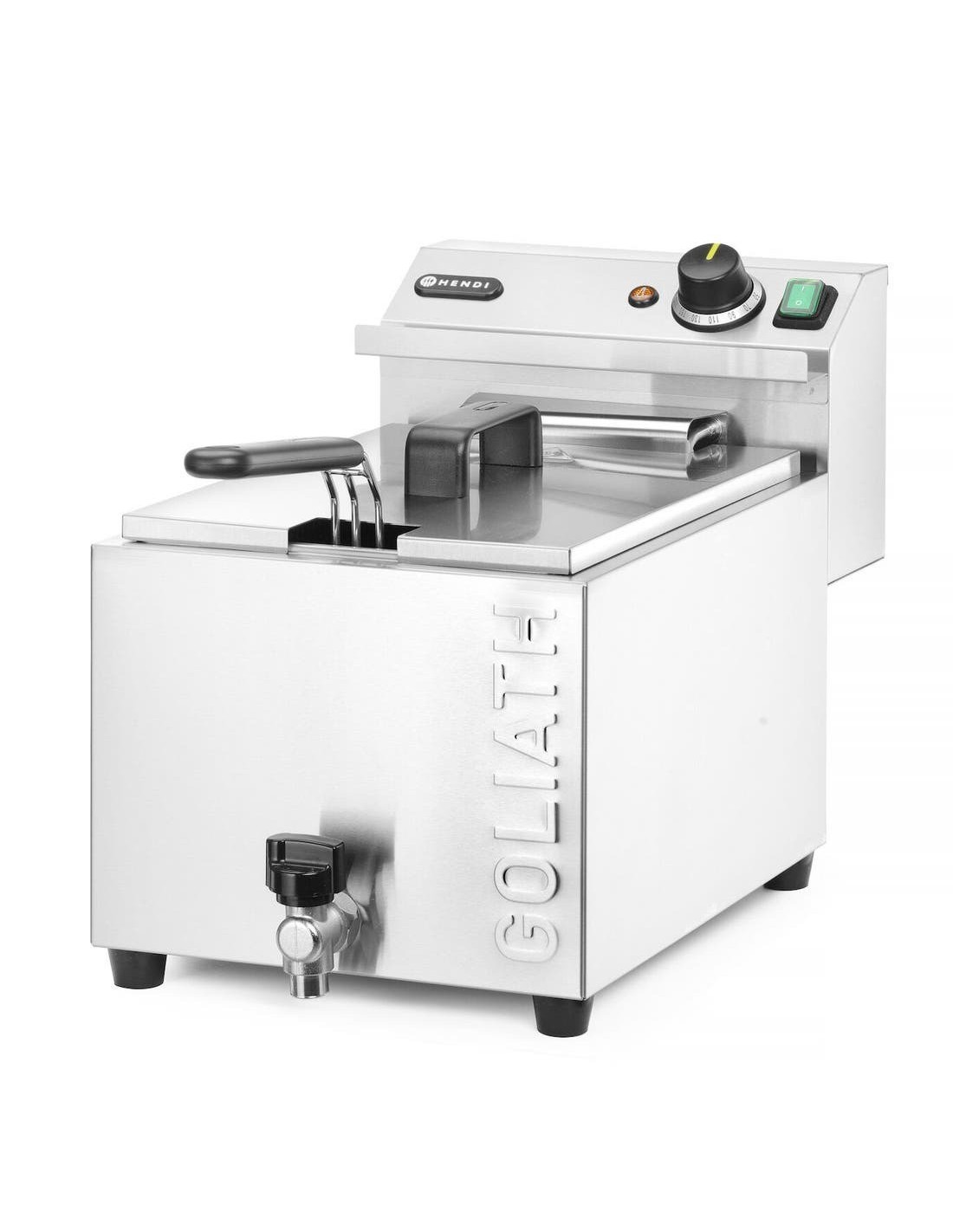 FRIGGITRICI: vendita online FRIGGITRICE XL CON RUBINETTO DI SCARICO LT.10 V.400 W.10200 MM.300X585 in offerta