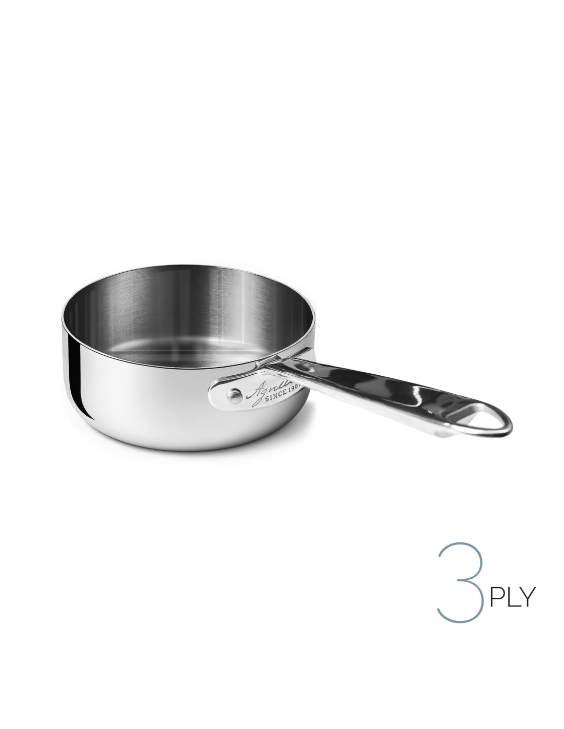 ALUINOX: vendita online CASSERUOLA BASSA ALUINOX 1 MANICO 1907 CM.28 H.11 LT.10,3 in offerta