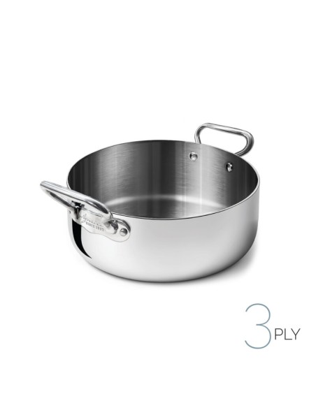 ALUINOX: vendita online CASSERUOLA BASSA ALUINOX 1907 2 MANIGLIE CM.36 H.18 LT.16,8 in offerta