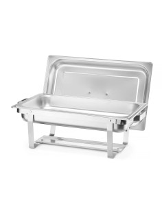 SCALDAVIVANDE: vendita online SET 4 CHAFING DISH IN ACCIAIO HENDI GN 1/1 LT.7,5 60 X35,5 X 30,5 CM in offerta 2