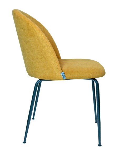 LUCY: vendita online SEDUTA SEDIA LUCY TESSUTO ANTIMACCHIA GIALLO SENAPE VACCHETTI (NO GAMBE) in offerta