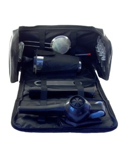 ACCESSORI: vendita online BORSA BARTENDER KIT PROFESSIONALE SIMILPELLE NERO CON MANIGLIA E TRACOLLA in offerta