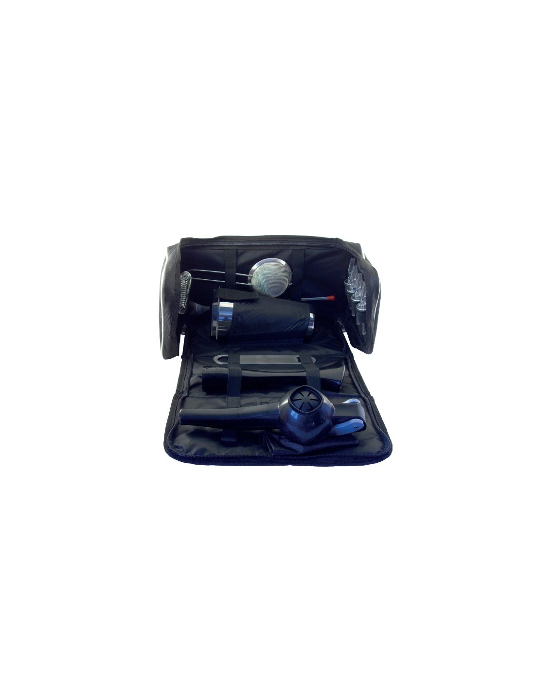 ACCESSORI: vendita online BORSA BARTENDER KIT PROFESSIONALE SIMILPELLE NERO CON MANIGLIA E TRACOLLA in offerta