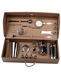 ACCESSORI: vendita online BOX BARMAN DELUXE LARGE KIT PROFESSIONALE 60 X 25 CM THE BARS in offerta
