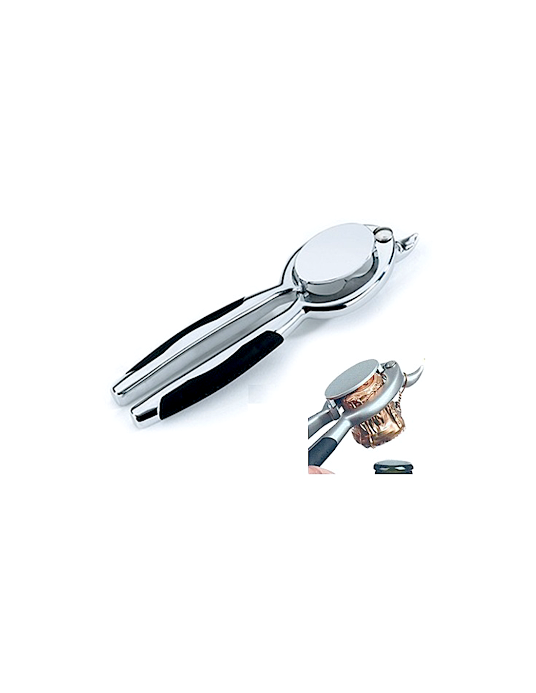 APRIBOTTIGLIE: vendita online PINZA CHAMPAGNE AUGUSTO IN METALLO SATINATO BREVETTI WAF in offerta