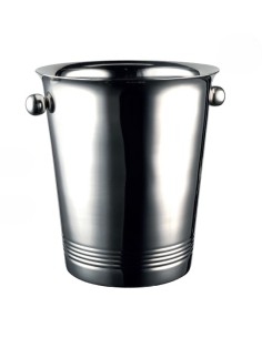 PORTAGHIACCIO-SECCHIELLI-INVINATORI: vendita online SECCHIELLO PORTABOTTIGLIA LISCIO DOPPIA PARETE CM.21X23H THE BARS in offerta