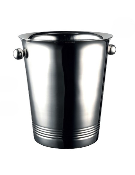 PORTAGHIACCIO-SECCHIELLI-INVINATORI: vendita online SECCHIELLO PORTABOTTIGLIA LISCIO DOPPIA PARETE CM.21X23H THE BARS in offerta