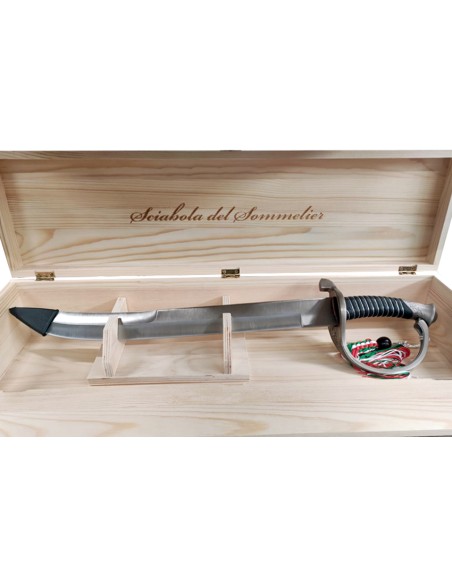 COLTELLERIA: vendita online SCIABOLA DA SOMMELIER PER SABRAGE CON CUSTODIA IN LEGNO BREVETTI WAF in offerta