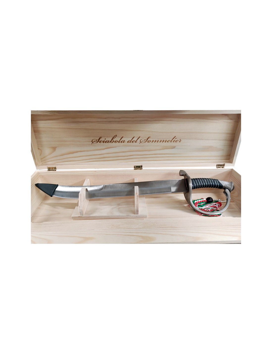 COLTELLERIA: vendita online SCIABOLA DA SOMMELIER PER SABRAGE CON CUSTODIA IN LEGNO BREVETTI WAF in offerta