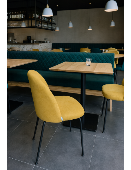 LUCY: vendita online SEDUTA SEDIA LUCY TESSUTO ANTIMACCHIA GIALLO SENAPE POPOLO HOTELLERIE (NO GAMBE) in offerta