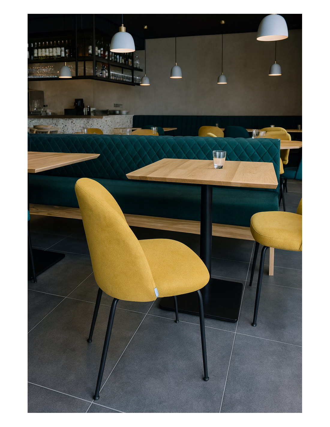 LUCY: vendita online SEDUTA SEDIA LUCY TESSUTO ANTIMACCHIA GIALLO SENAPE POPOLO HOTELLERIE (NO GAMBE) in offerta