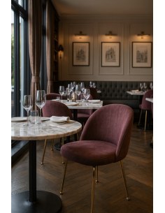 LUCY: vendita online SEDUTA SEDIA LUCY TESSUTO ANTIMACCHIA VINACCIA POPOLO HOTELLERIE (NO GAMBE) in offerta