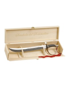 COLTELLERIA: vendita online SCIABOLA DA SOMMELIER PER SABRAGE CON CUSTODIA IN LEGNO BREVETTI WAF in offerta