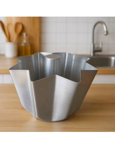 STAMPI FESTIVI: vendita online FORMA PANDORO 1 KG ALLUMINIO CON CONO CM.23X17H LIOTTI in offerta 2