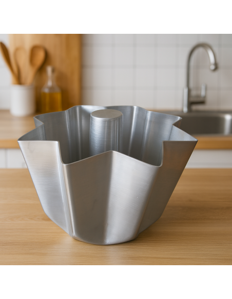 STAMPI FESTIVI: vendita online FORMA PANDORO 1 KG ALLUMINIO CON CONO CM.23X17H LIOTTI in offerta