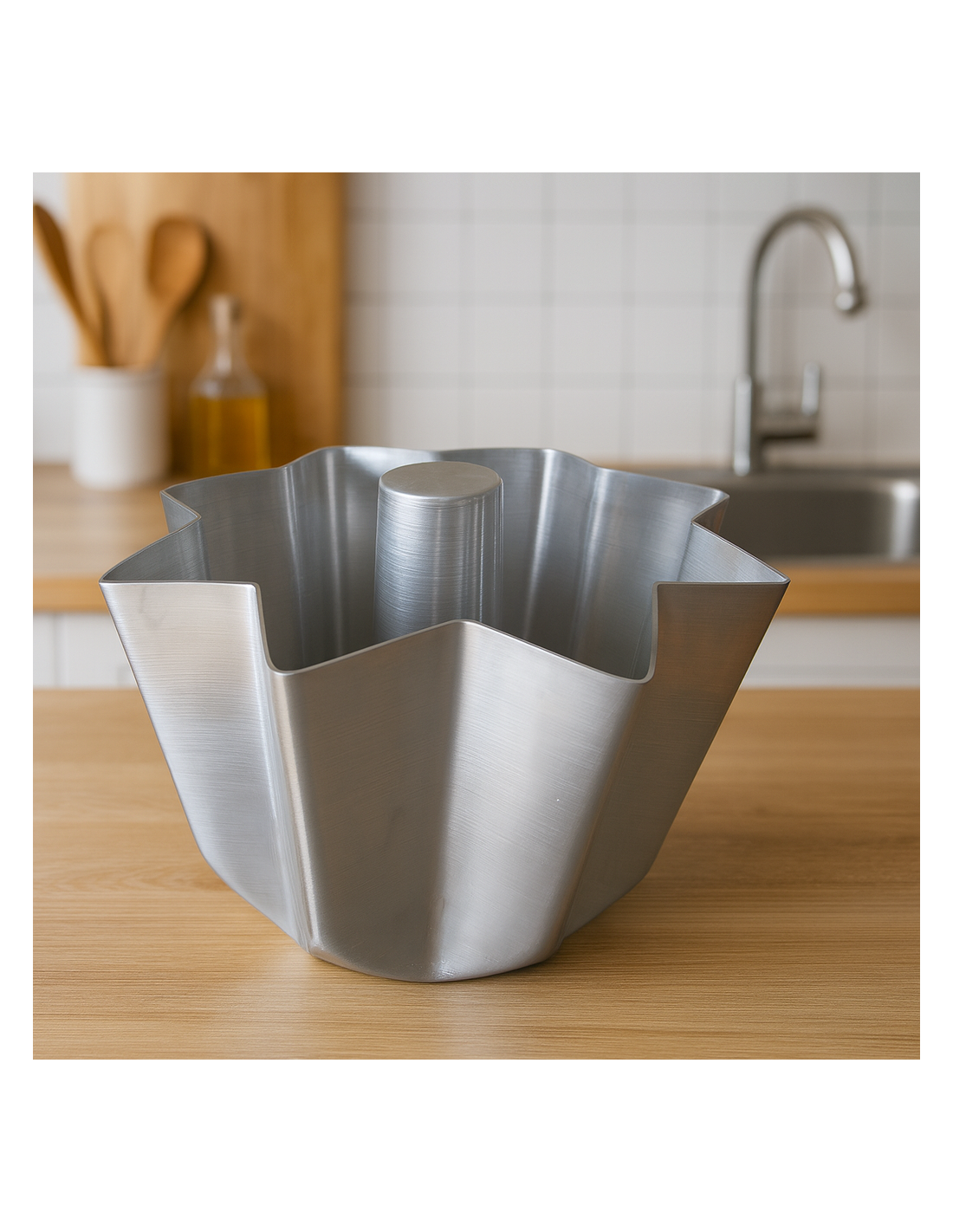 STAMPI FESTIVI: vendita online FORMA PANDORO 1 KG ALLUMINIO CON CONO CM.23X17H LIOTTI in offerta