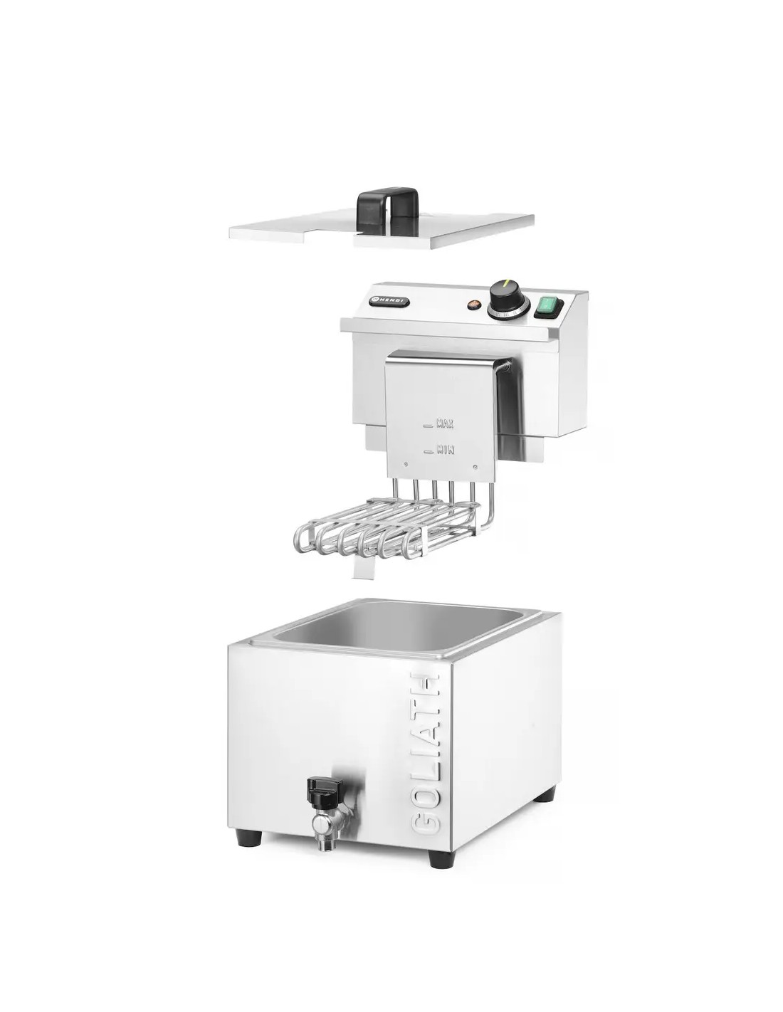 FRIGGITRICI: vendita online FRIGGITRICE XL CON RUBINETTO DI SCARICO LT.10 V.400 W.10200 MM.300X585 in offerta