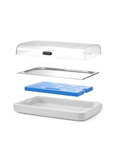 UNIQ: vendita online UNIQ DISPLAY DI RAFFREDDAMENTO BIANCO GN1/1 MM.593X389X147H in offerta 2