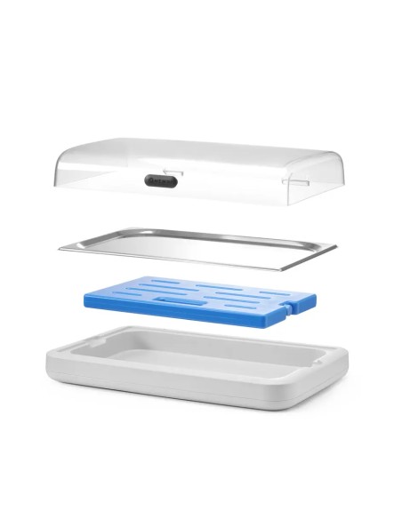 UNIQ: vendita online UNIQ DISPLAY DI RAFFREDDAMENTO BIANCO GN1/1 MM.593X389X147H in offerta