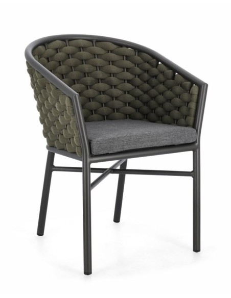SEDIE-POLTRONE: vendita online POLTRONA MARGALIDA BIZZOTTO VERDE STRUTTURA ANTRACITE in offerta