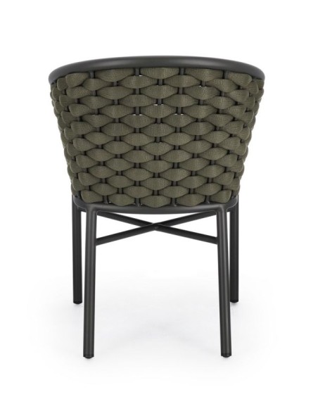 SEDIE-POLTRONE: vendita online POLTRONA MARGALIDA BIZZOTTO VERDE STRUTTURA ANTRACITE in offerta