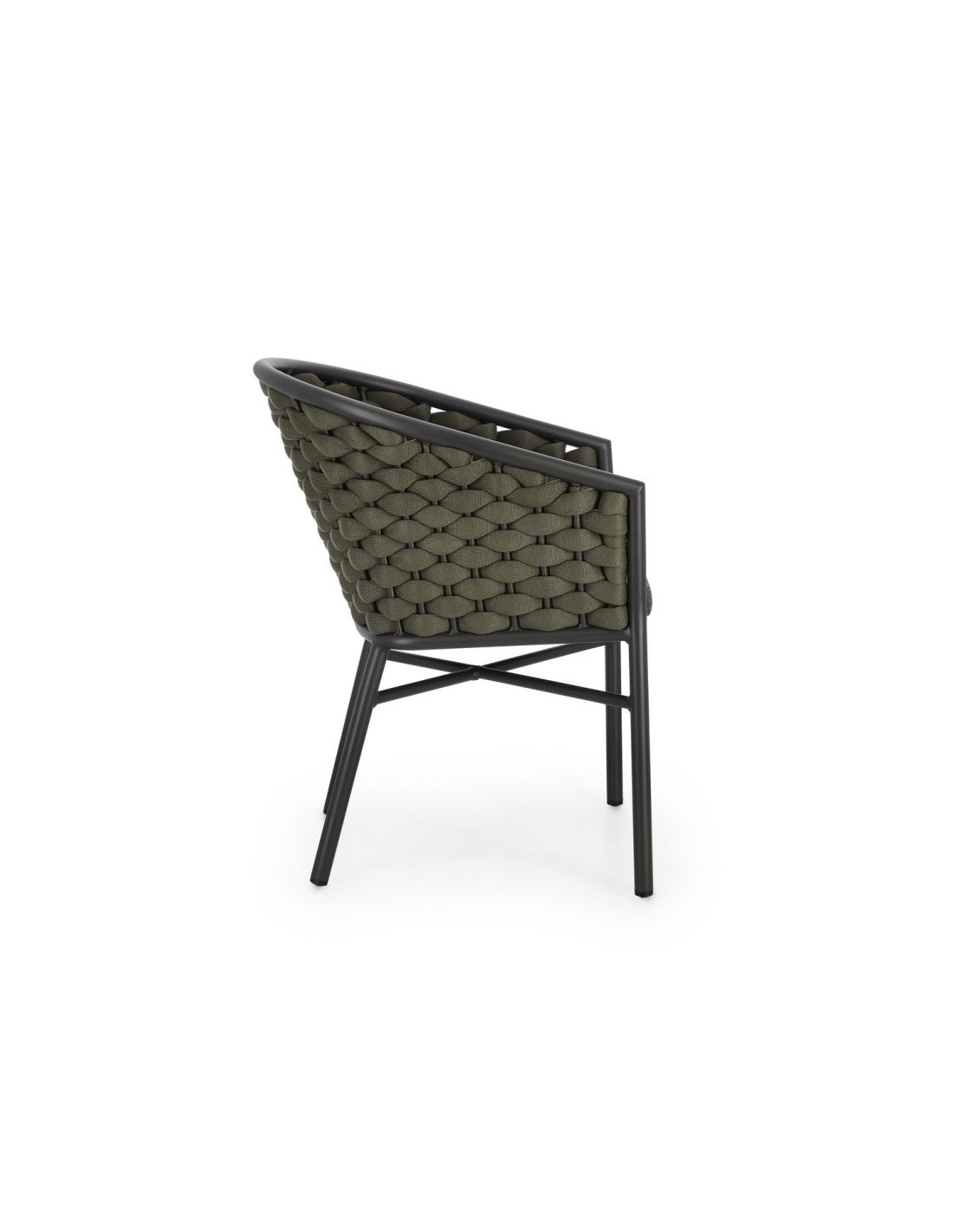 SEDIE-POLTRONE: vendita online POLTRONA MARGALIDA BIZZOTTO VERDE STRUTTURA ANTRACITE in offerta