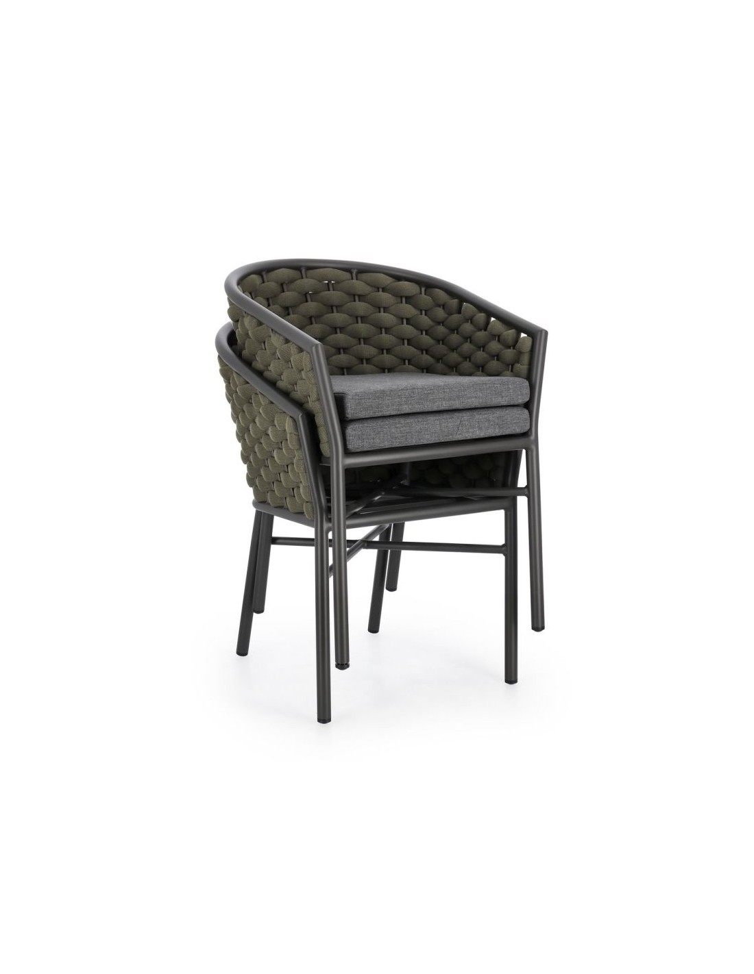 SEDIE-POLTRONE: vendita online POLTRONA MARGALIDA BIZZOTTO VERDE STRUTTURA ANTRACITE in offerta