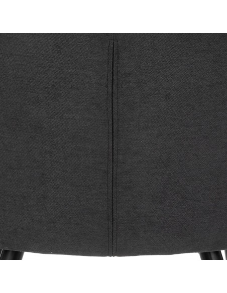 SEDIE-POLTRONE: vendita online POLTRONA VISOCA ATMOSPHERA IN TESSUTO NERO 61,5 X 57 ALTEZZA 83 CM in offerta