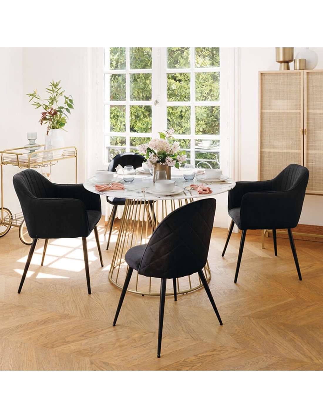 SEDIE-POLTRONE: vendita online POLTRONA VISOCA ATMOSPHERA IN TESSUTO NERO 61,5 X 57 ALTEZZA 83 CM in offerta