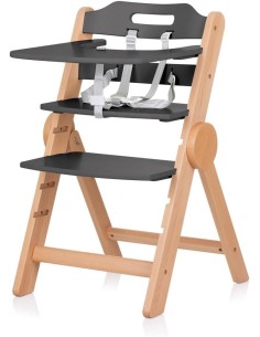 SEGGIOLONI: vendita online SEGGIOLONE PAPPA CACAO 2 IN 1 LEGNO-GRAPHITE 57 X 46 X 80 CM CHIPOLINO in offerta