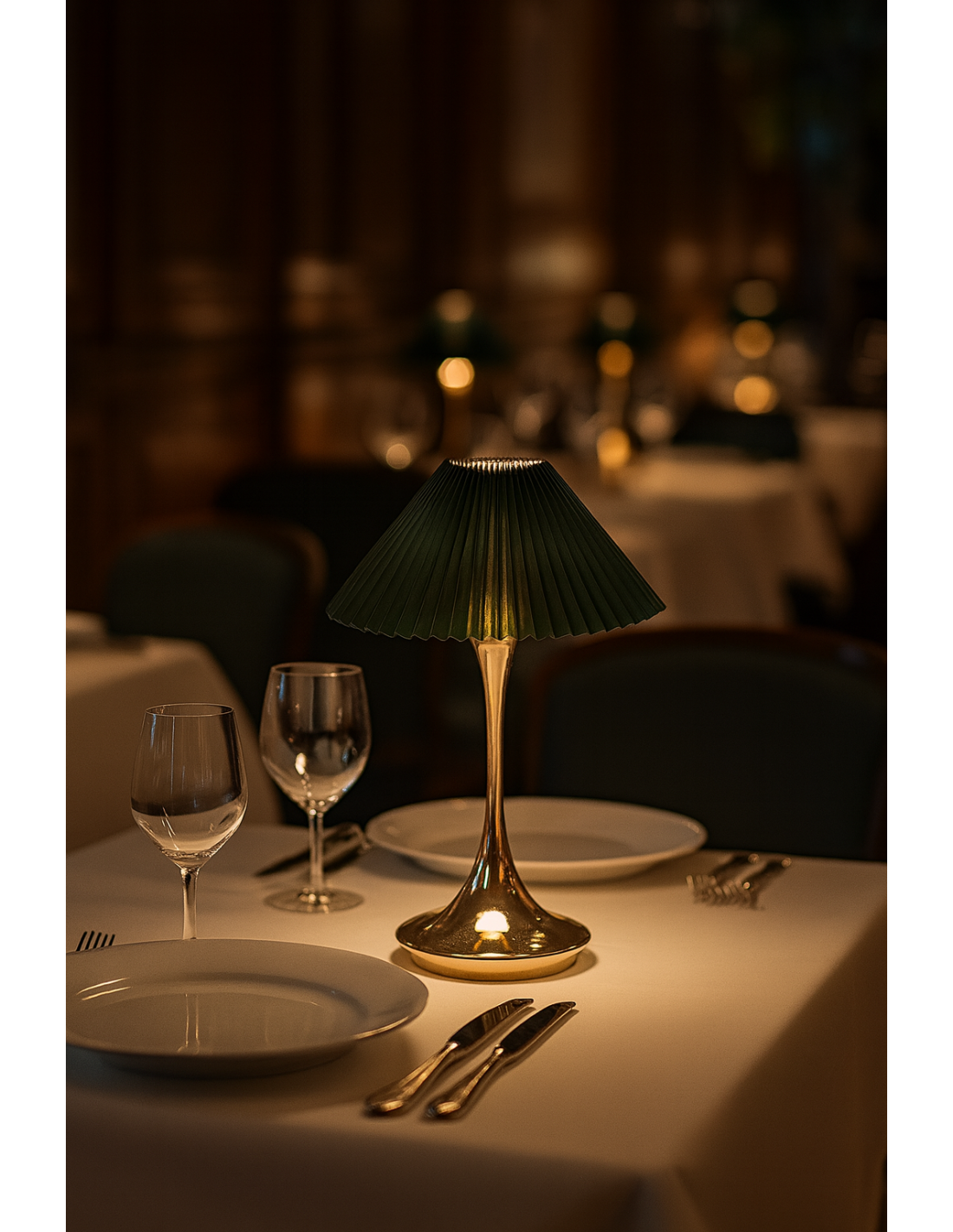 LAMPADE DA TAVOLO: vendita online LAMPADA DA TAVOLO VERDE-ORO Ø 16 CM ALTEZZA 25 CM IN PVC PLATHEA in offerta