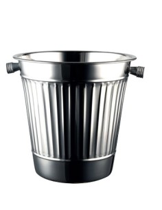 PORTAGHIACCIO-SECCHIELLI-INVINATORI: vendita online SECCHIELLO PORTABOTTIGLIA CM. 21,5X21H THE BARS in offerta