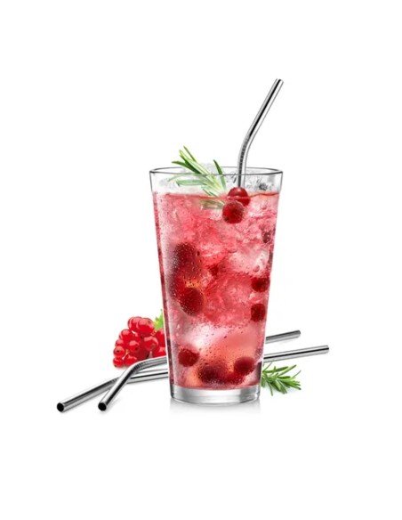 ACCESSORI: vendita online CANNUCCE IN ACCIAIO INOX SET 4 PEZZI CON SPAZZOLINO TESCOMA in offerta