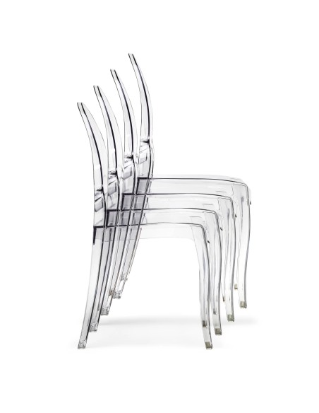 SEDIE-POLTRONE: vendita online SEDIA ROSE CRYSTAL IN POLICARBONATO TRASPARENTE SAL.MAR. in offerta