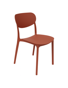 SEDIE-POLTRONE: vendita online SEDIA 5FIVE TERRACOTTA IMPILABILE 54,5 X 46 X 79 CM IN PLASTICA in offerta