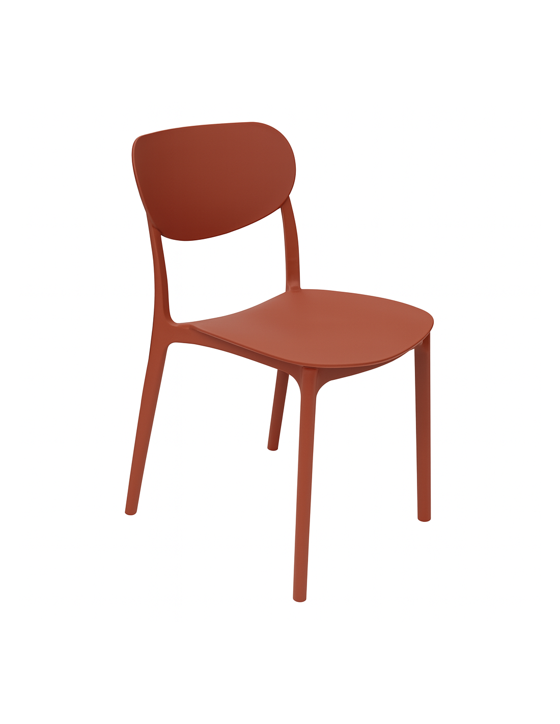 SEDIE-POLTRONE: vendita online SEDIA 5FIVE TERRACOTTA IMPILABILE 54,5 X 46 X 79 CM IN PLASTICA in offerta