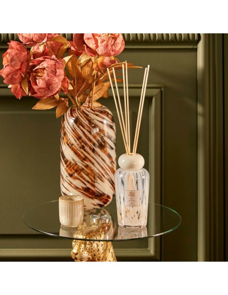 PROFUMATORI: vendita online DIFFUSORE BELLI 2 LITRI FIORI DI LOTO IN VETRO CON BACCHETTE ATMOSPHERA in offerta