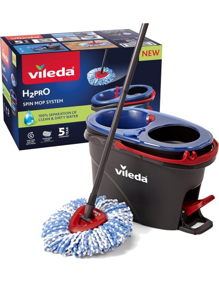 ACCESSORI: vendita online VILEDA H2PRO SPIN MOP SYSTEM LAVAPAVIMENTI CON CENTRIFUGA in offerta