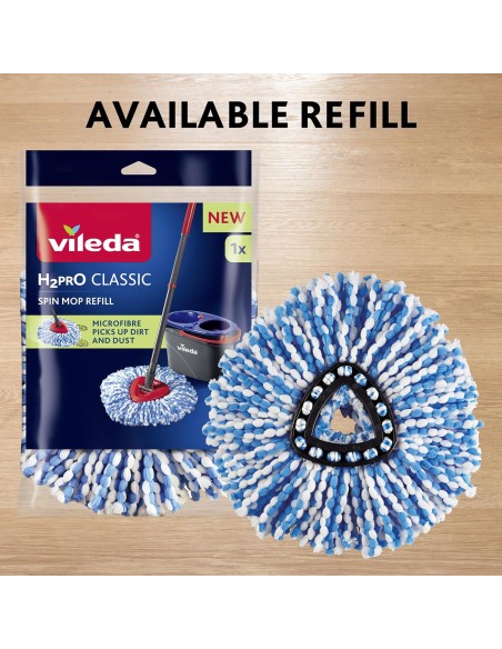 ACCESSORI: vendita online VILEDA H2PRO SPIN MOP SYSTEM LAVAPAVIMENTI CON CENTRIFUGA in offerta