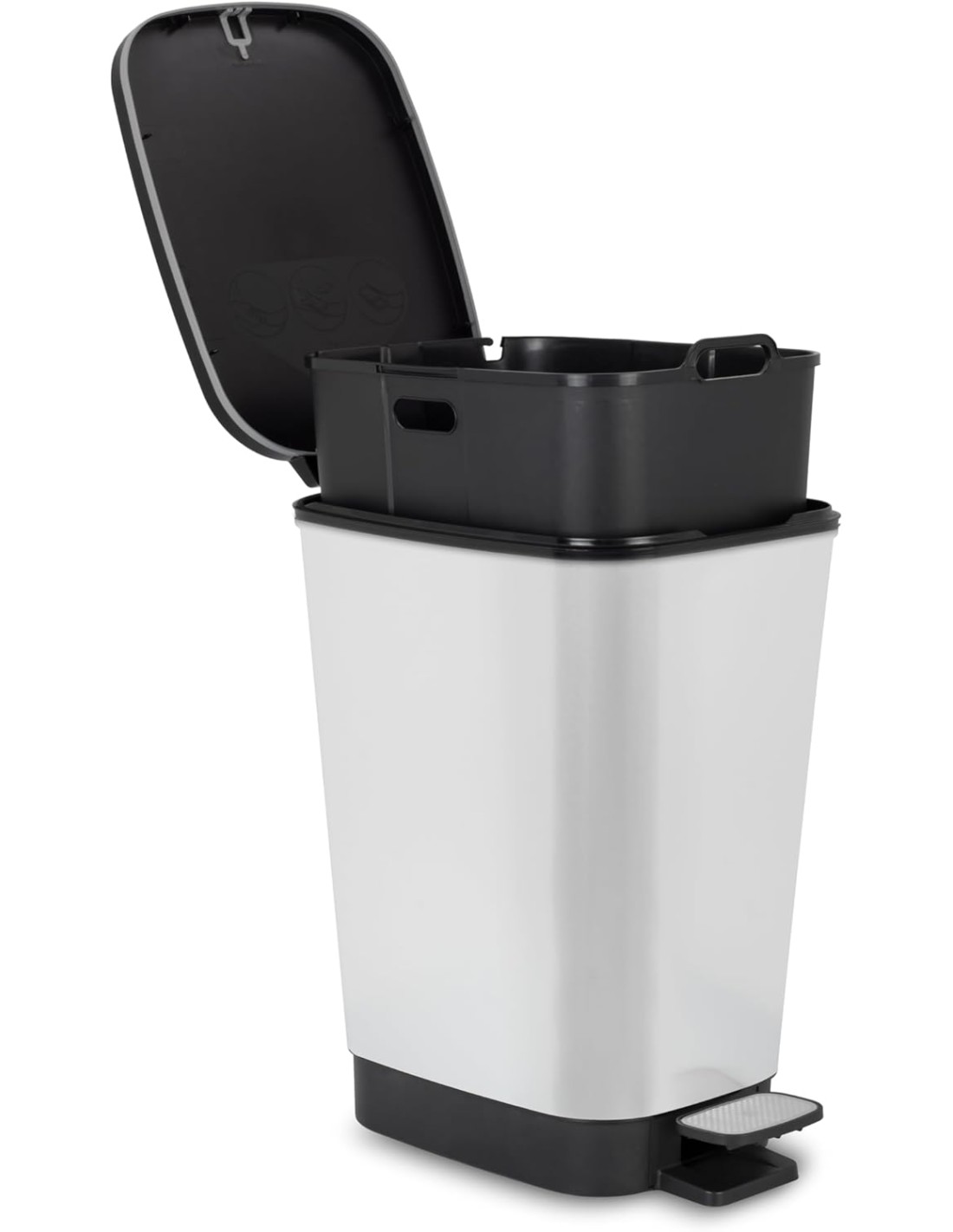 PATTUMIERE-GETTACARTE: vendita online PATTUMIERA CHIC BIN 30 LITRI IN ACCIAIO CON PEDALE KETER in offerta