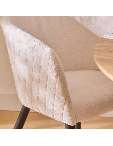 SEDIE-POLTRONE: vendita online POLTRONA MARLO AVORIO IN TESSUTO ATMOSPHERA in offerta