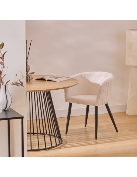 SEDIE-POLTRONE: vendita online POLTRONA MARLO AVORIO IN TESSUTO ATMOSPHERA in offerta