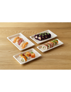 PIATTI: vendita online VASSOIO BIO SUSHI 22 X 9,2 ALTEZZA 2 CM CONFEZIONE DA 50 PEZZI LEONE in offerta 2