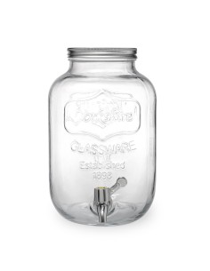 DISTRIBUTORI-ESPOSITORI: vendita online DISPENSER BEVANDE FRUITY CEGECO Y ALAR 5 LITRI IN VETRO CON RUBINETTO in offerta