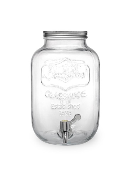 DISTRIBUTORI-ESPOSITORI: vendita online DISPENSER BEVANDE FRUITY CEGECO Y ALAR 5 LITRI IN VETRO CON RUBINETTO in offerta