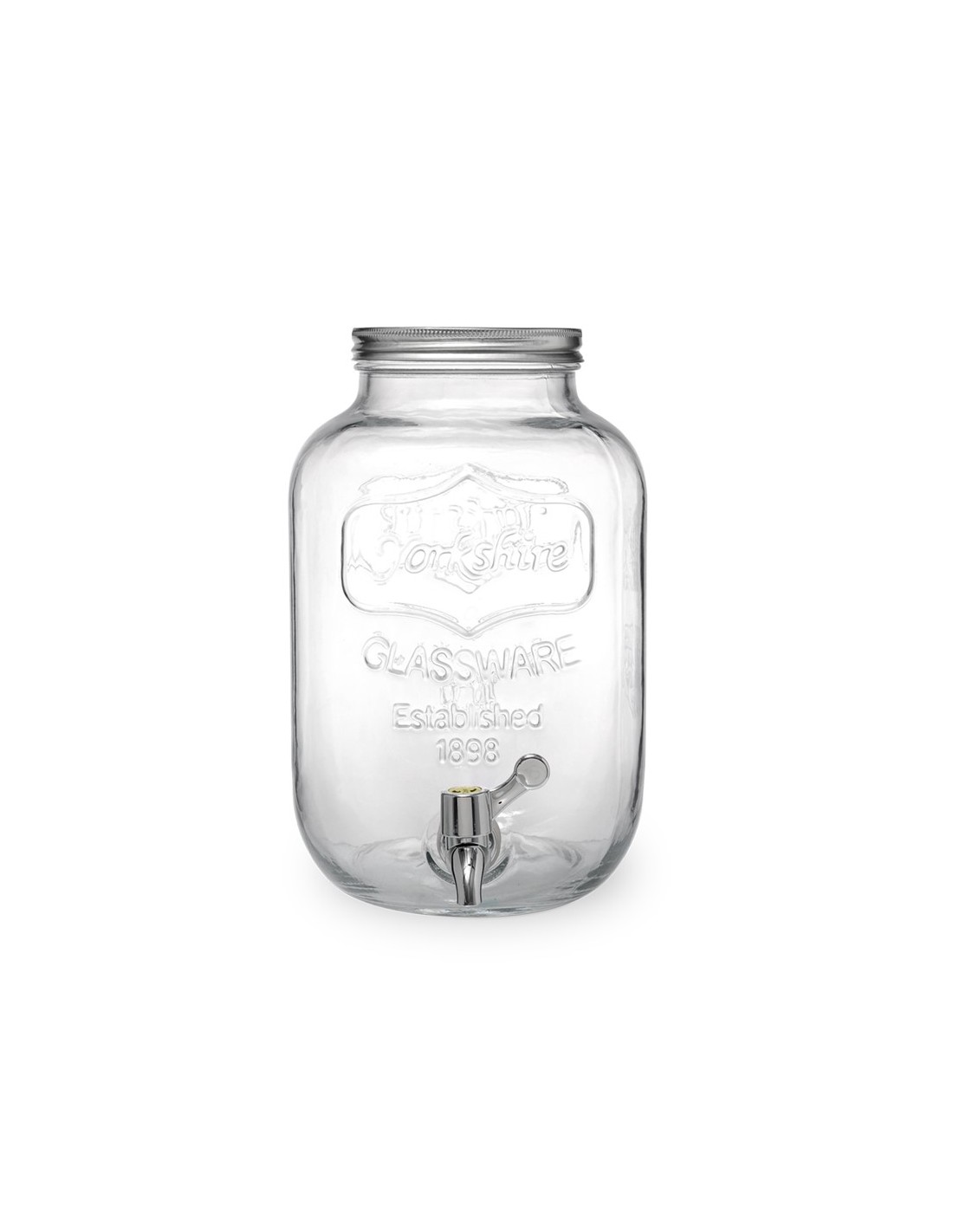 DISTRIBUTORI-ESPOSITORI: vendita online DISPENSER BEVANDE FRUITY CEGECO Y ALAR 5 LITRI IN VETRO CON RUBINETTO in offerta