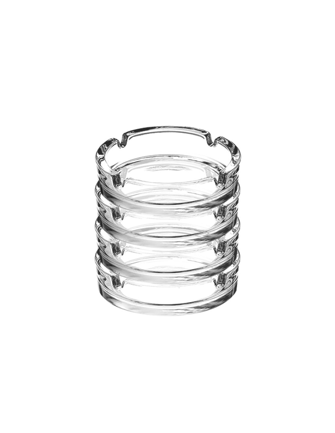 ACCESSORI: vendita online POSACENERE IN VETRO IMPILABILE CONFEZIONE 2 PEZZI CEGECO Y ALAR in offerta