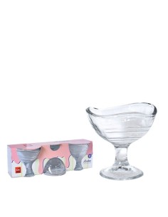 INSALATIERE-CIOTOLE-COPPETTE: vendita online COPPA GELATO ARUBA 16 CL IN VETRO CONFEZIONE 3 PEZZI CEGECO Y ALAR in offerta