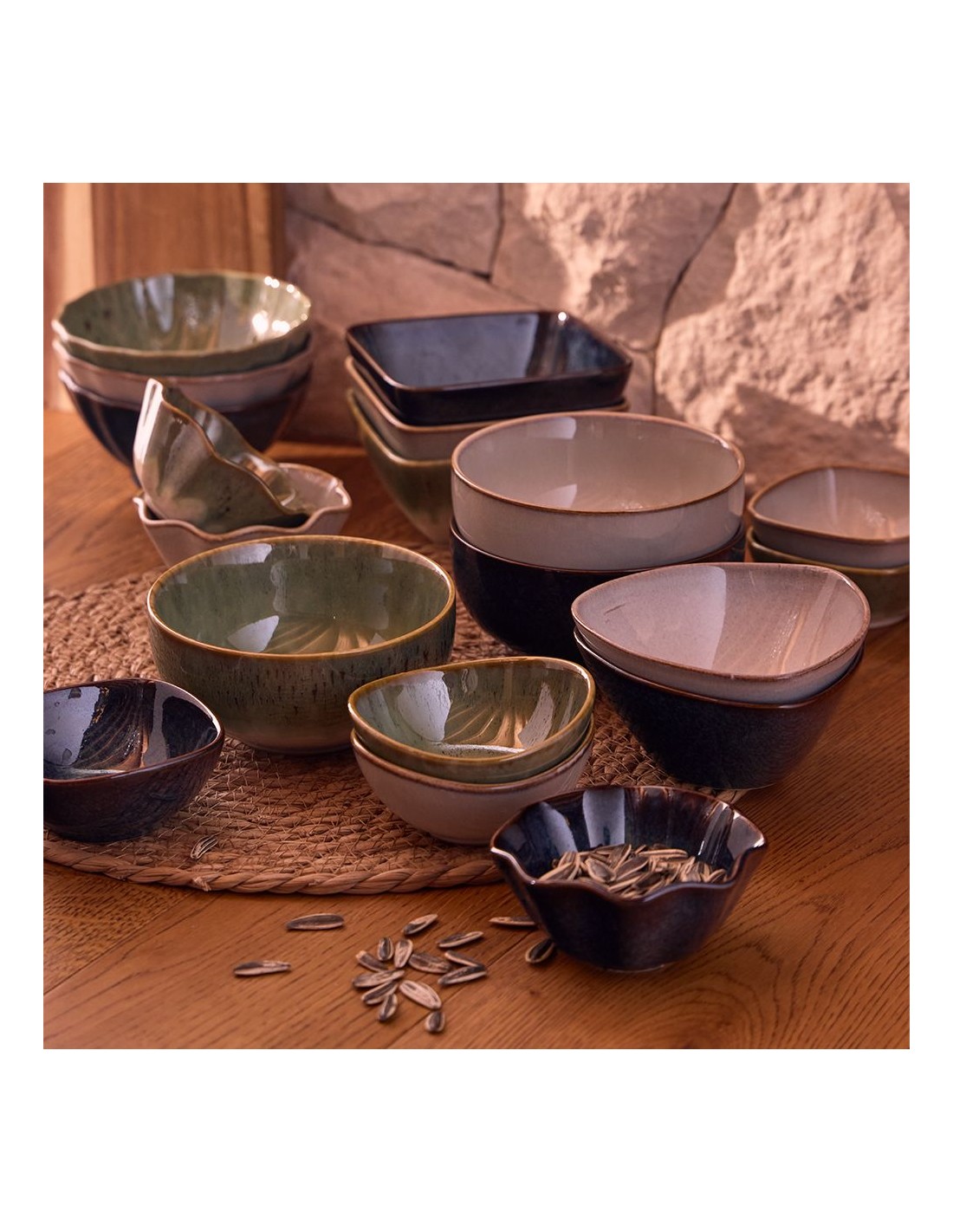 INSALATIERE-CIOTOLE-COPPETTE: vendita online COPPETTA RELIEF SHIZEN 10 CM IN PORCELLANA TOGNANA in offerta